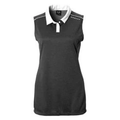 Oakley Balata Heather Womens Sleeveless Golf Polo -Golf Sales Store 10845 02HBLACKOUT