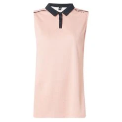 Oakley Balata Heather Womens Sleeveless Golf Polo -Golf Sales Store 10845 89FFLUFFYPINK
