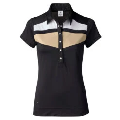Daily Sports Kayla Black Womens Short Sleeve Golf Polo