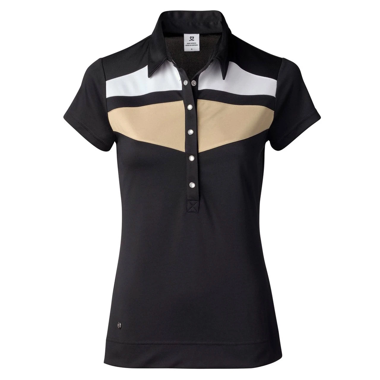Daily Sports Kayla Black Womens Short Sleeve Golf Polo 3 Daily Sports Kayla Black Womens Short Sleeve Golf Polo
