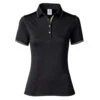 Daily Sports Nyx Black Womens Golf Polo -Golf Sales Store 11446 999BLACK