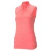 PUMA Golf Puma Daily Mockneck Womens Sleeveless Golf Polo -Golf Sales Store 11533 IGNITEPNKHTHR db0030d8 fcee 4b0a b00c c4038a6840ed