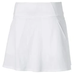 PUMA Golf Puma PWRSHAPE Solid Woven 16in Womens Golf Skort -Golf Sales Store 11538 02WHITE