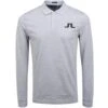 J.Lindeberg J. Lindeberg Big Bridge Long Sleeve Regular TX Brushed Jersey Mens Golf Shirt -Golf Sales Store 11856 9489STONEGREY