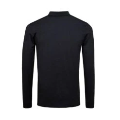 J.Lindeberg J. Lindeberg Big Bridge Long Sleeve Regular TX Brushed Jersey Mens Golf Shirt -Golf Sales Store 11856 9992BLACKMEL 1