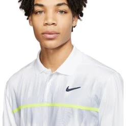 Nike Dri-FIT Vapor Printed Mens Golf Polo -Golf Sales Store 13205 100WHITE 1