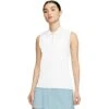 Nike Dri-FIT Ace Womens Sleeveless Golf Polo -Golf Sales Store 13293 100WHITE