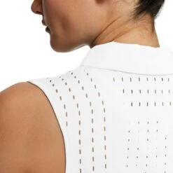 Nike Dri-FIT Ace Womens Sleeveless Golf Polo 9 Nike Dri-FIT Ace Womens Sleeveless Golf Polo -Golf Sales Store 13293 100WHITE 3