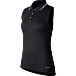 Nike Dri-FIT Victory Solid Womens Sleeveless Golf Polo 18 Nike Dri-FIT Victory Solid Womens Sleeveless Golf Polo -Golf Sales Store 13304 010BLACK