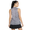 Nike Dri Fit Victory Printed Womens Sleeveless Golf Polo -Golf Sales Store 13307 015GRIDIRON 1