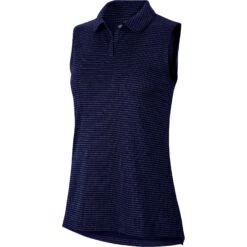 Nike Dri Fit Victory Sleeveless Texture OLC Womens Golf Polo -Golf Sales Store 13308 492BLUEVOID