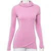 EP NY Bora Bora Shawl Collar Womens Long Sleeve Golf Pullover -Golf Sales Store 13904 6072PINKSANDS