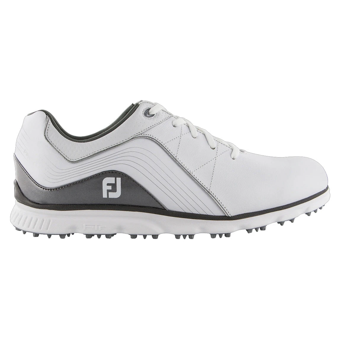FootJoy Pro Spikeless White-Grey Mens Golf Shoes - Cosmetic Blem 2 FootJoy Pro Spikeless White-Grey Mens Golf Shoes - Cosmetic Blem