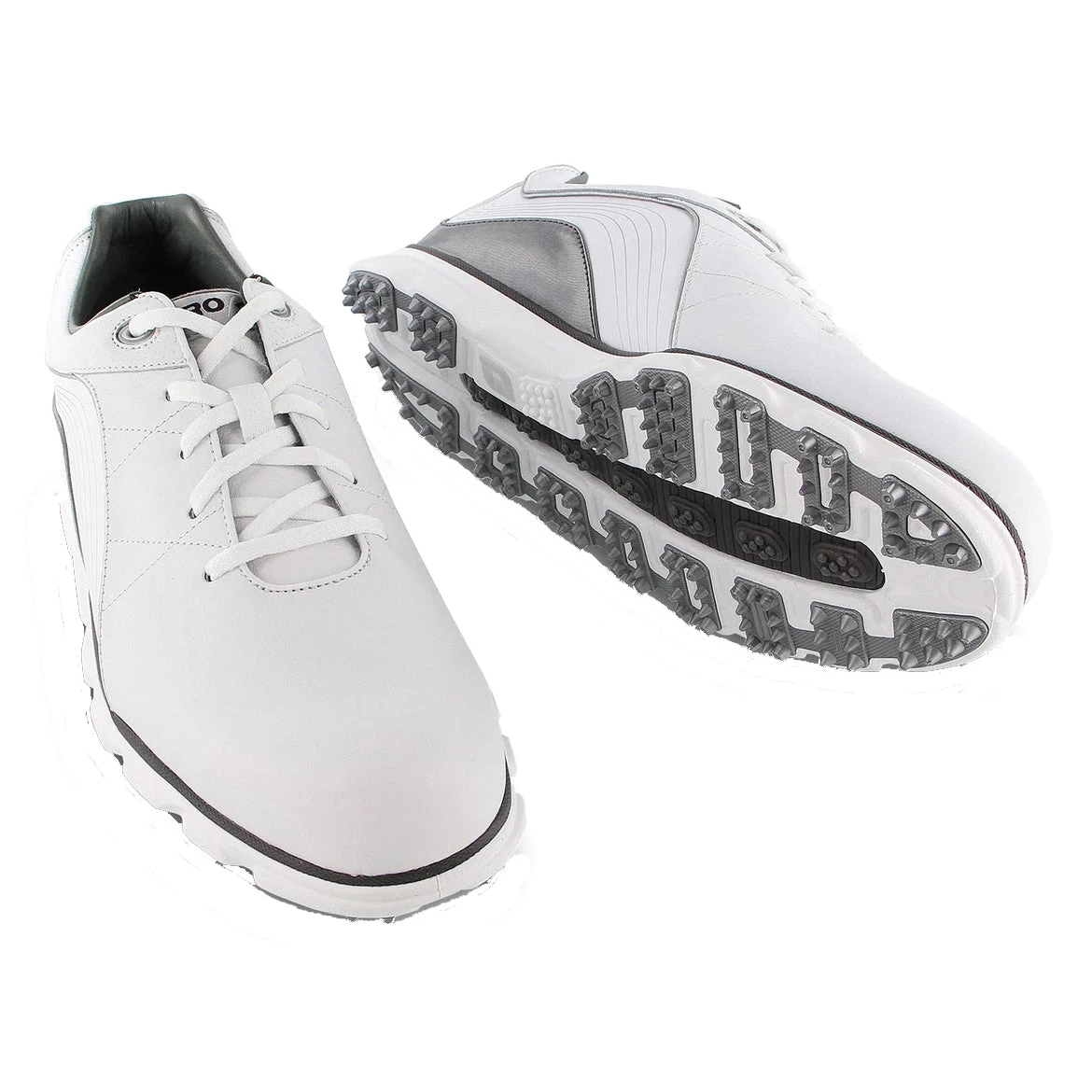 FootJoy Pro Spikeless White-Grey Mens Golf Shoes - Cosmetic Blem 4 FootJoy Pro Spikeless White-Grey Mens Golf Shoes - Cosmetic Blem - Image 3