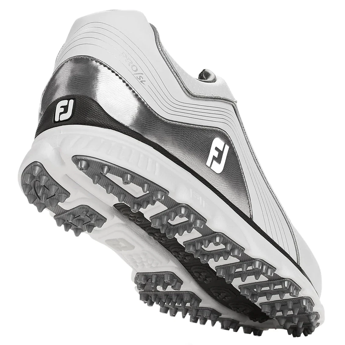 FootJoy Pro Spikeless White-Grey Mens Golf Shoes - Cosmetic Blem 5 FootJoy Pro Spikeless White-Grey Mens Golf Shoes - Cosmetic Blem - Image 4