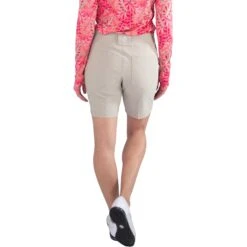 JoFit Belted 7.5in Womens Golf Shorts -Golf Sales Store 17509 SAND 2