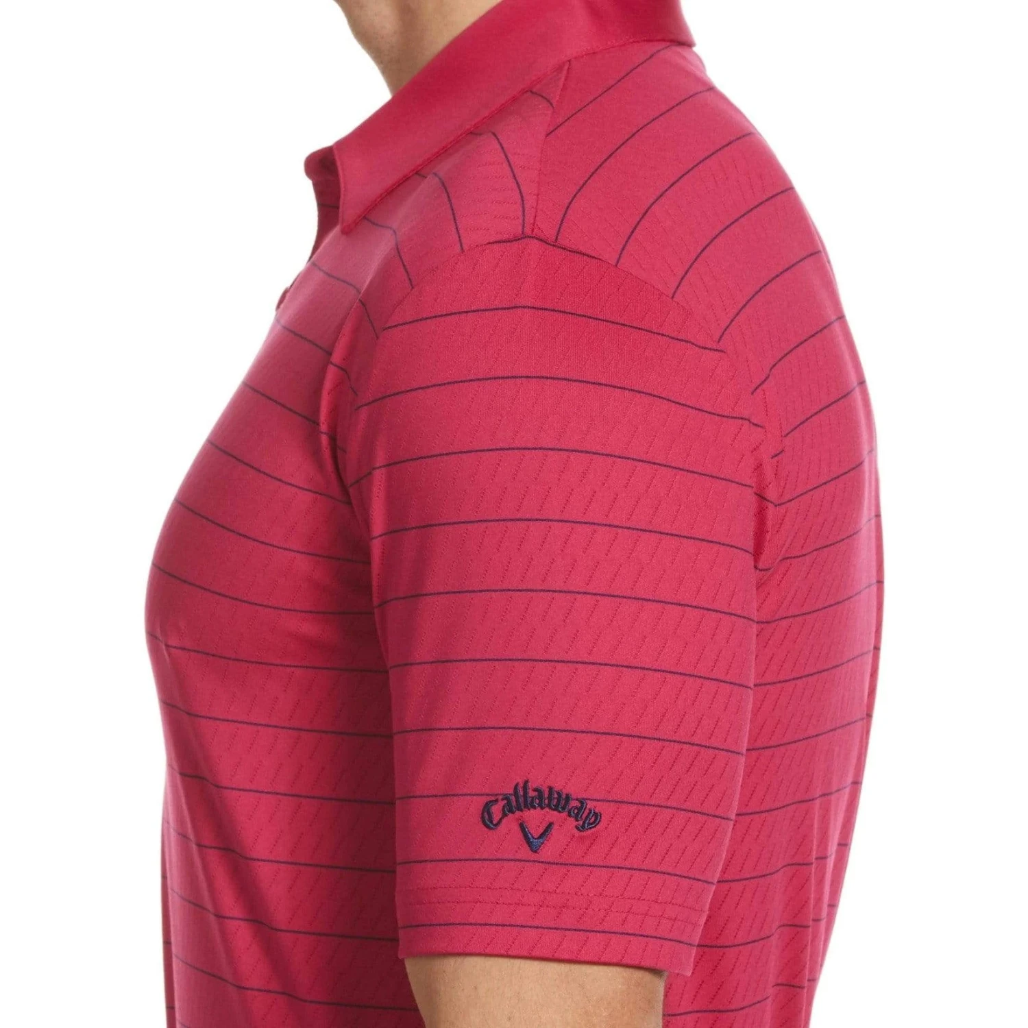 Callaway Ventilated Stripe Mens Golf Polo 4 Callaway Ventilated Stripe Mens Golf Polo - Image 2