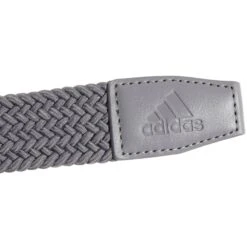 Adidas Golf Adidas Braided Stretch Grey Mens Golf Belt -Golf Sales Store 18703 GREY 2