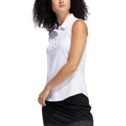 Adidas Golf Adidas Ultimate365 White Womens Golf Polo