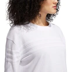 Adidas Golf Adidas 3-Stripes Womens Golf Sweater -Golf Sales Store 18752 WHITE 2 e51cb14f ad3d 47f5 a57b 59f9feb49731