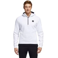 Adidas Golf Adidas Adicross White Mens Golf Hoodie