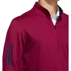 Adidas Golf Adidas 3-Stripes Midweight Layering Mens Golf Sweatshirt -Golf Sales Store 18773 BERRYCOLLNAVY 2