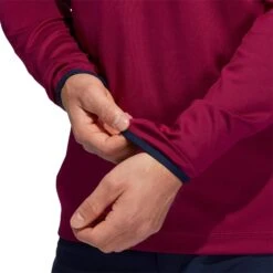 Adidas Golf Adidas 3-Stripes Midweight Layering Mens Golf Sweatshirt -Golf Sales Store 18773 BERRYCOLLNAVY 3