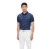 J.Lindeberg J. Lindberg Glen Regular Fit Ocean Blue-Navy Mens Golf Polo -Golf Sales Store 19471 OCEANBLUNVY