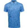 J.Lindeberg J. Lindeberg Tour Tech AF Print Mens Golf Polo 1 J.Lindeberg J. Lindeberg Tour Tech AF Print Mens Golf Polo -Golf Sales Store 19476 SLITOCEANBLUE