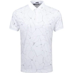 J.Lindeberg J. Lindeberg Tour Tech AF Print Mens Golf Polo -Golf Sales Store 19476 SLITWHITE