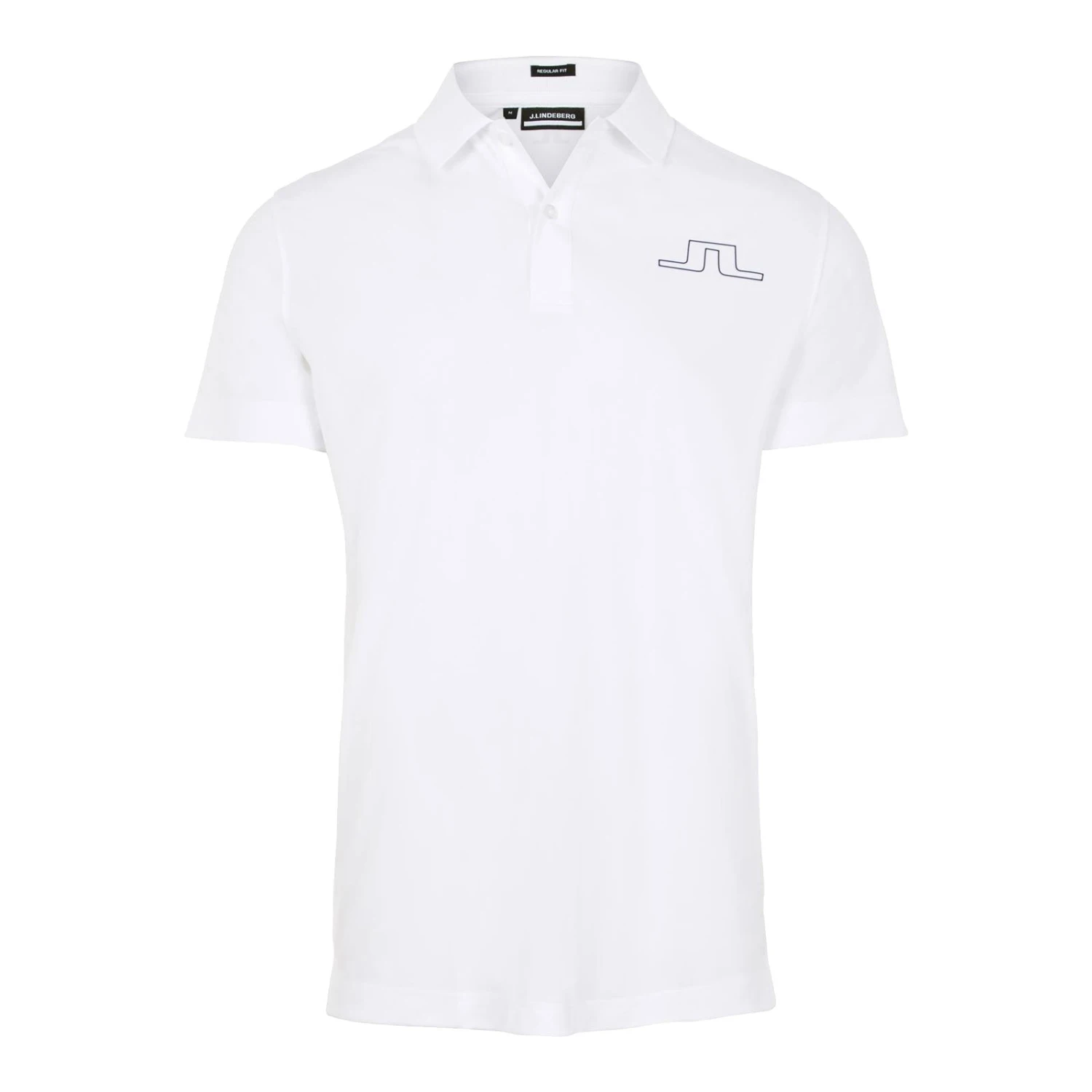 J.Lindeberg J. Lindeberg Bridge Amer Fit White Mens Golf Polo 3 J.Lindeberg J. Lindeberg Bridge Amer Fit White Mens Golf Polo