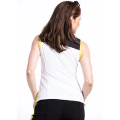 Kinona Sunny Days Womens Sleeveless Golf Polo -Golf Sales Store 19661 WHITEBLACK 1