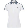 J.Lindeberg J. Lindeberg Cara Gingham Womens Golf Polo -Golf Sales Store 19687 GINGHAMNVYWHT