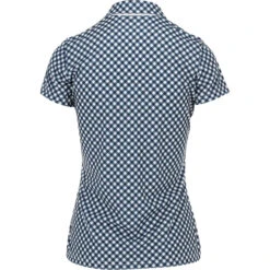 J.Lindeberg J. Lindeberg Cara Gingham Womens Golf Polo -Golf Sales Store 19687 GINGHAMNVYWHT 1