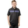 TravisMathew J Climbing Wall Boys Golf Polo -Golf Sales Store 19753 BLACK