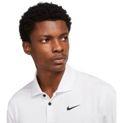 Nike Dri-FIT Vapor Texture Mens Golf Polo -Golf Sales Store 20440 WHITE100 1
