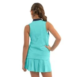 Lucky In Love Birdie Girls Sleeveless Golf Polo -Golf Sales Store 20455 OPAL470 2