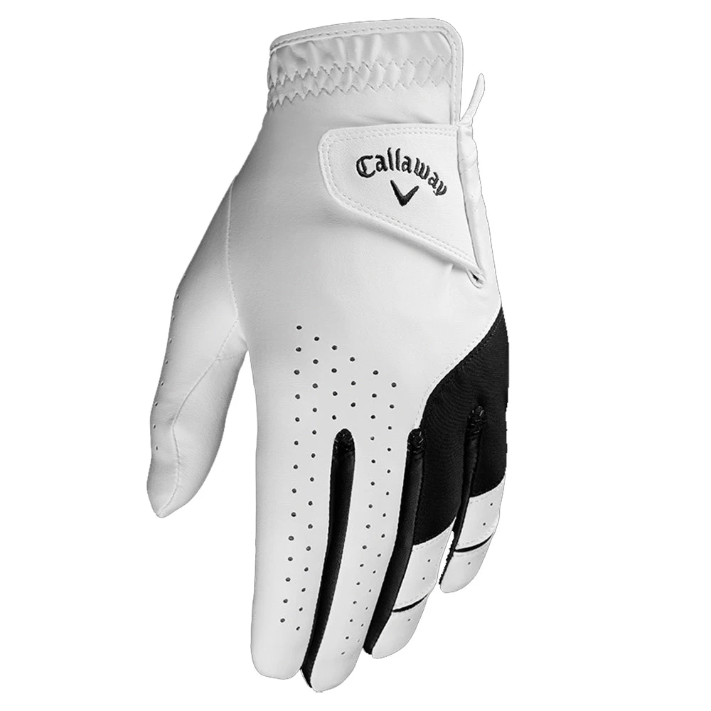 Callaway Weather Spann White Mens Golf Glove 3 Callaway Weather Spann White Mens Golf Glove