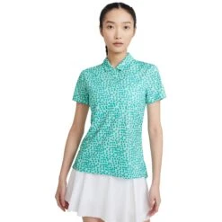 Nike Dri-FIT Printed Womens Golf Polo -Golf Sales Store 20525 LIGHTDEW382