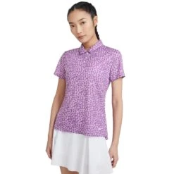 Nike Dri-FIT Printed Womens Golf Polo -Golf Sales Store 20525 VIOLTSHOCK591