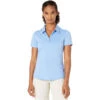 Adidas Golf Adidas Advantage Glow Blue Womens Golf Polo -Golf Sales Store 20774 GLOWBLUE