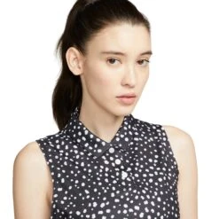 Nike Dri-FIT Victory HO Printed Womens Golf Polo 9 Nike Dri-FIT Victory HO Printed Womens Golf Polo -Golf Sales Store 21347 BLACK010 1