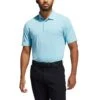 Adidas Golf Adidas Two-Color Club Stripe Mens Golf Polo -Golf Sales Store 22002 HAZYSKYHBLUE