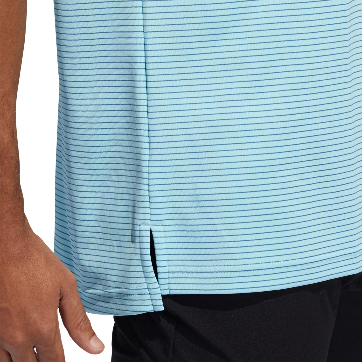 Adidas Golf Adidas Two-Color Club Stripe Mens Golf Polo 5 Adidas Golf Adidas Two-Color Club Stripe Mens Golf Polo - Image 3