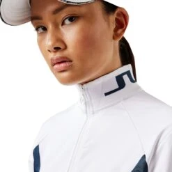 J.Lindeberg J. Lindeberg Therese Mid Layer White Womens Golf Jacket -Golf Sales Store 22401 WHITE0000 2 c49f9bac a8bf 4812 af3a b77517faabdd