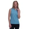 Fairway & Greene Emily Veridian Womens Sleeveless Golf Polo -Golf Sales Store 22526 VERIDIAN