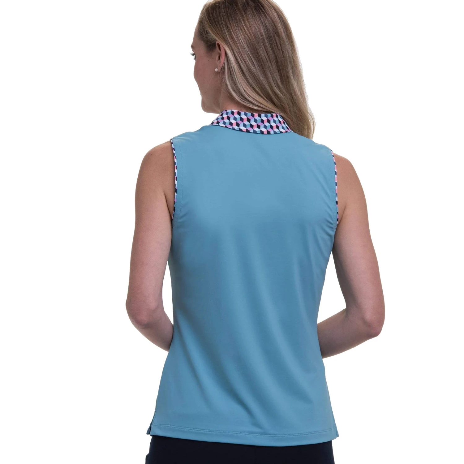 Fairway & Greene Emily Veridian Womens Sleeveless Golf Polo 4 Fairway & Greene Emily Veridian Womens Sleeveless Golf Polo - Image 2