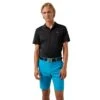J.Lindeberg J. Lindeberg Lars Regular Fit Black Mens Golf Polo -Golf Sales Store 22550 BLACK9999
