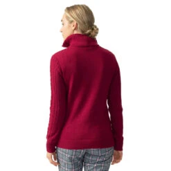 Daily Sports Amedine Womens 1/4 Zip Golf Sweater -Golf Sales Store 22632 PLUM895 1