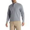 FootJoy Stretch Jersey Heather Grey Mens Golf 1/4 Zip -Golf Sales Store 22722 HEATHERGREY